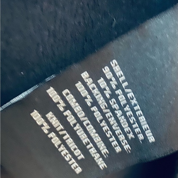 NWOT Bagatelle Sport Asymmetrical Black Hooded Mix Media Trench Coat. Size L. - Picture 10 of 11